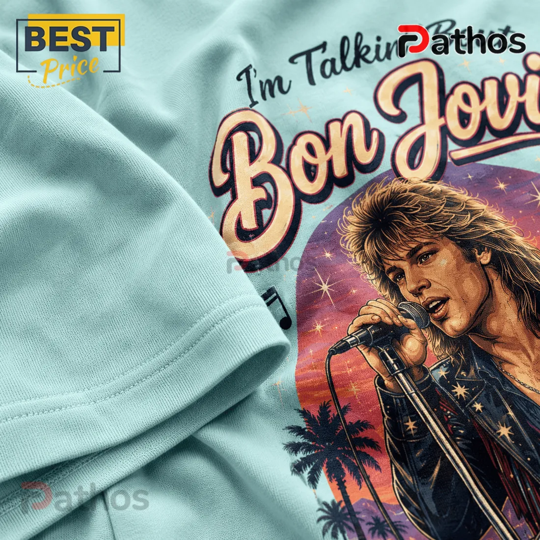 Bon Jovi Retro Roadside Nights Road Trip Vibes T-Shirt Bon Jovi Retro Roadside Nights Road Trip Vibes T-Shirt