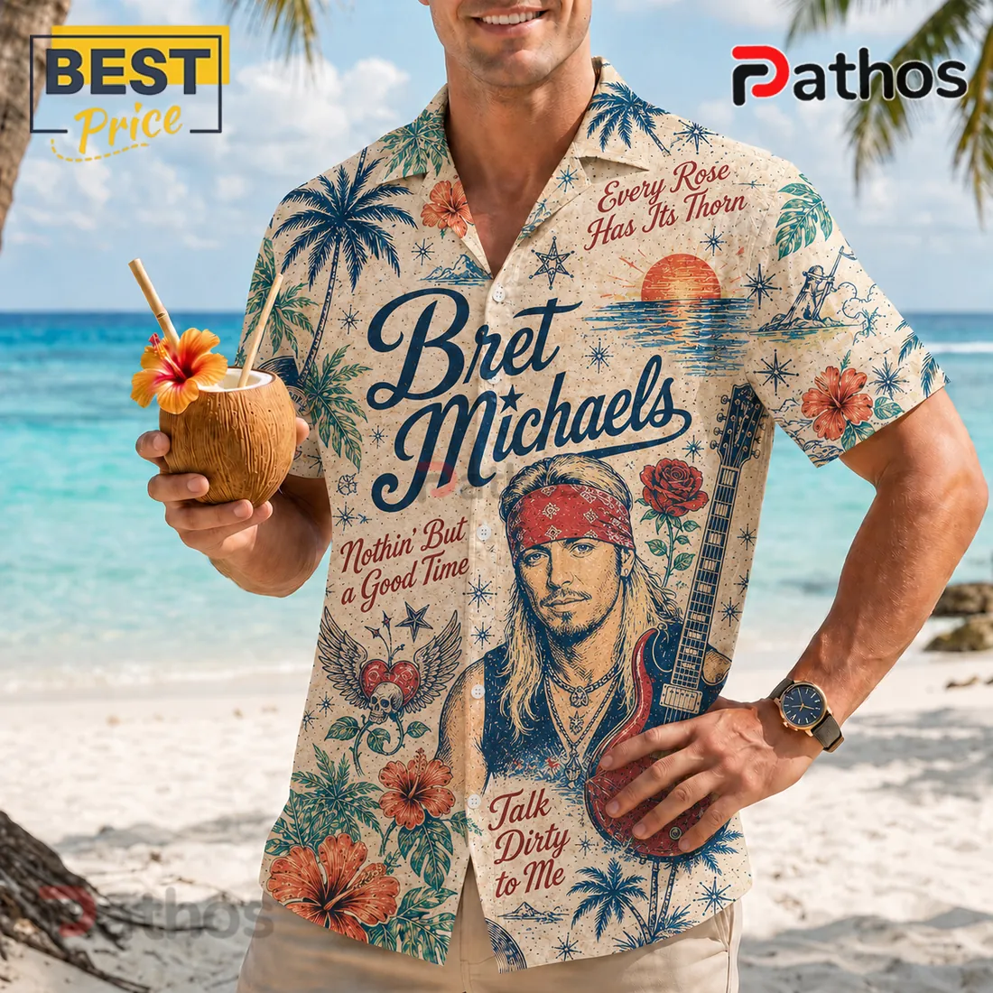 Bret Michaels Tropical Mix Hawaiian Shirt 2026 Bret Michaels Tropical Mix Hawaiian Shirt 2026