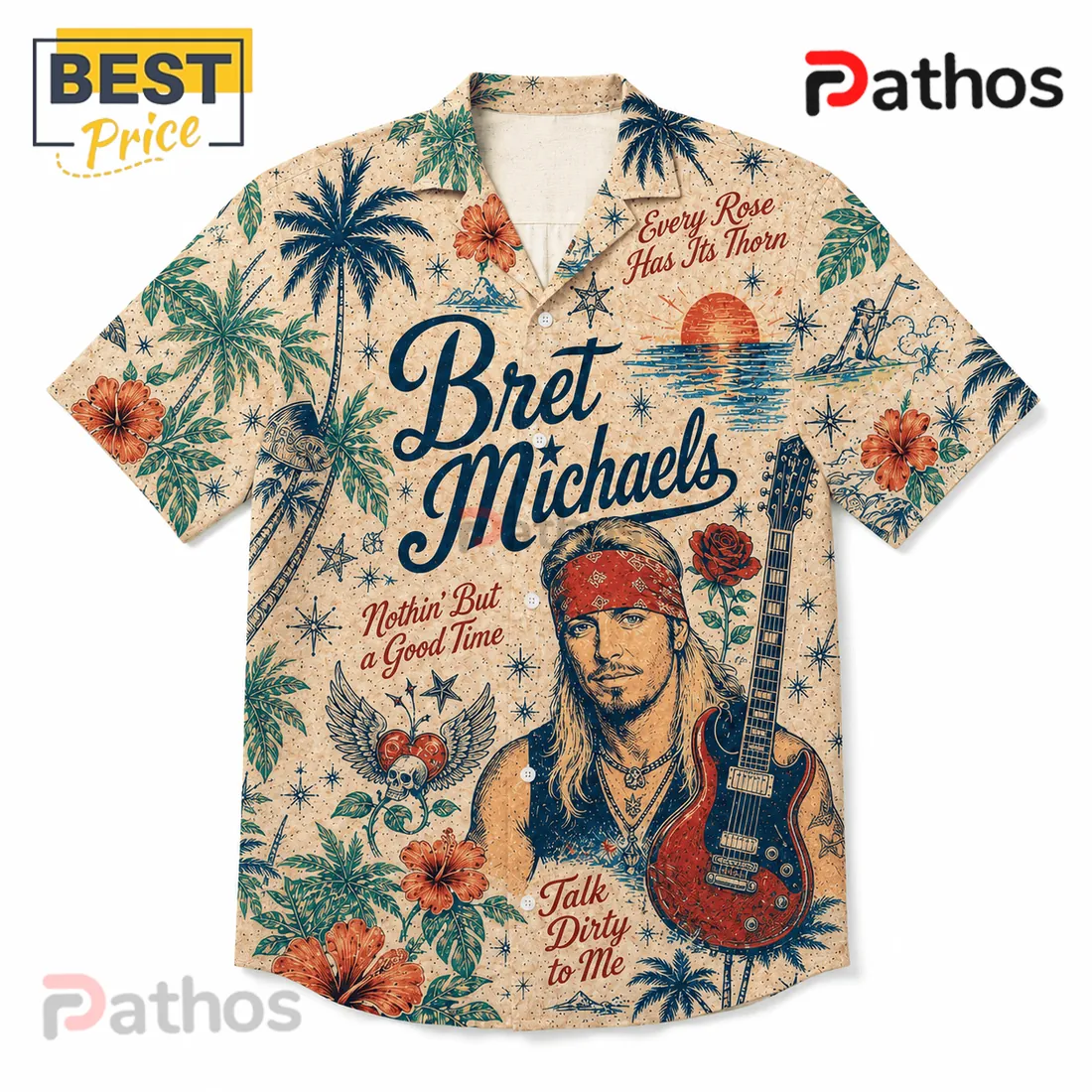 Bret Michaels Tropical Mix Hawaiian Shirt 2026 Bret Michaels Tropical Mix Hawaiian Shirt 2026