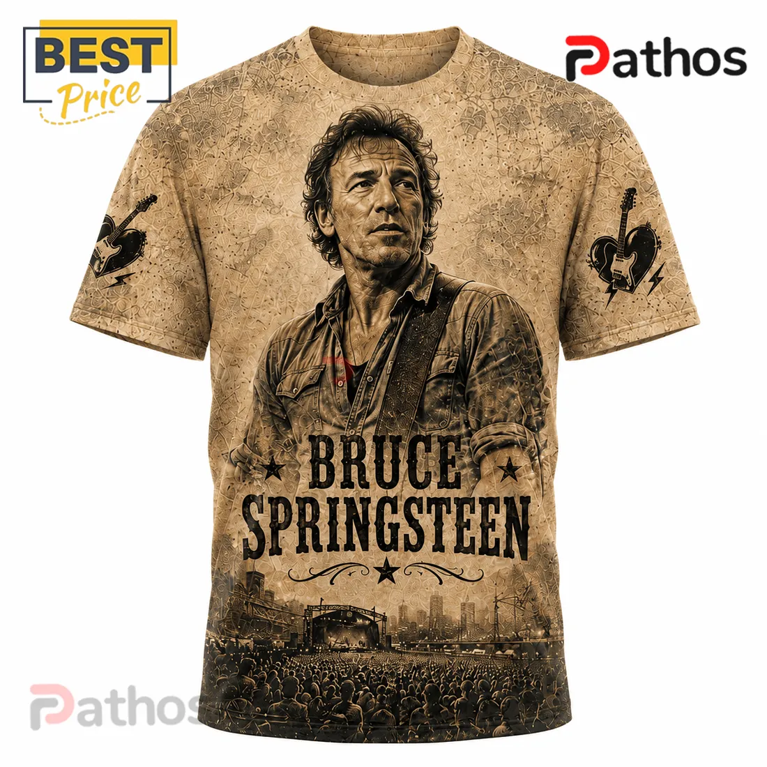 Bruce Springsteen Rock and Roll Never Forgets Timeless T-Shirt Bruce Springsteen Rock and Roll Never Forgets Timeless T-Shirt