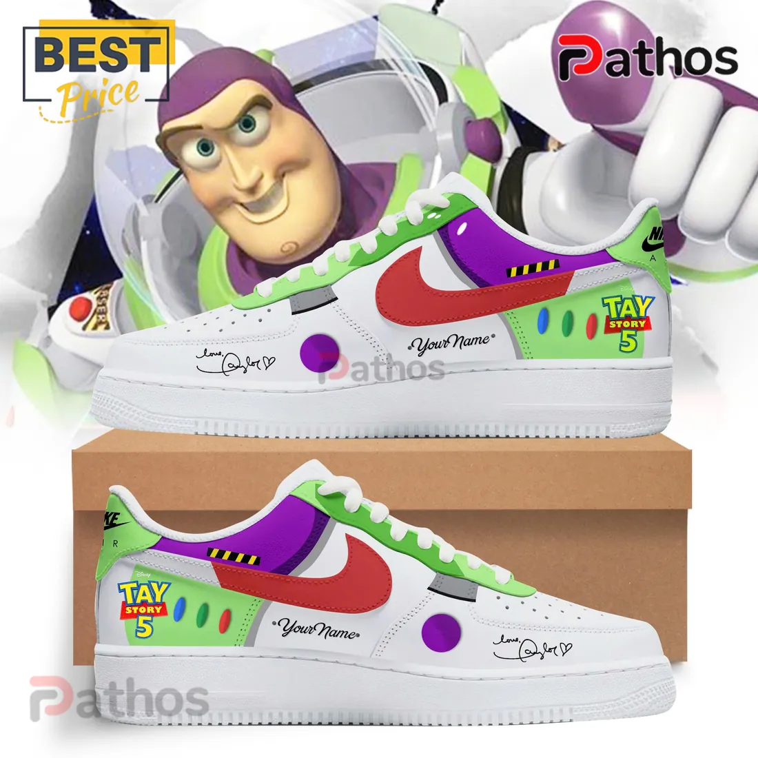 Buzz Lightyear x Taylor Swift Toy Story 5 Air Force 1 Sneakers Buzz Lightyear x Taylor Swift Toy Story 5 Air Force 1 Sneakers