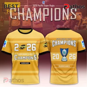 Hurricanes 2026 Super Rugby Champions Yellow T-Shirt