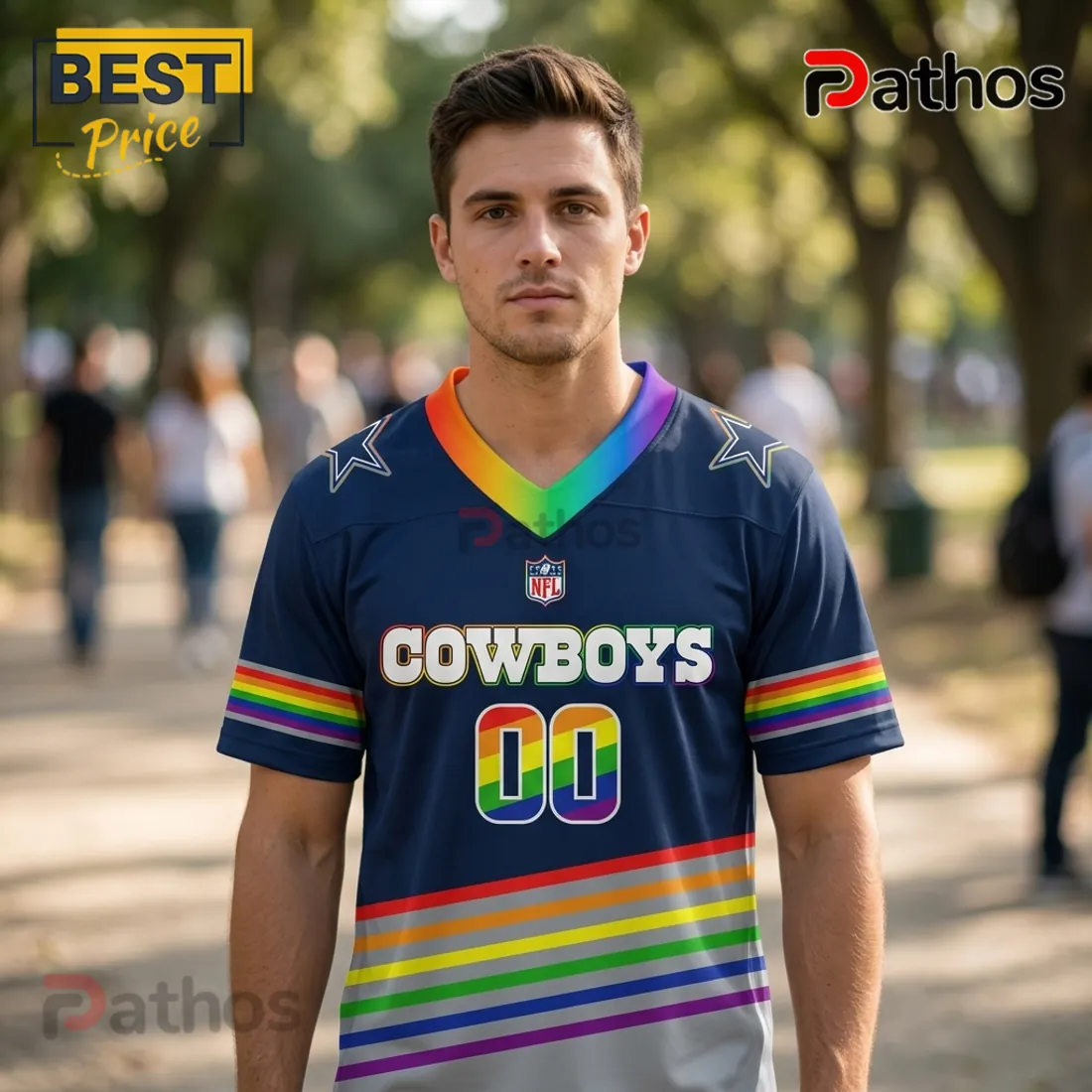 Dallas Cowboys x LGBT Pride Limited Edition Football Jersey Dallas Cowboys x LGBT Pride Limited Edition Football Jersey
