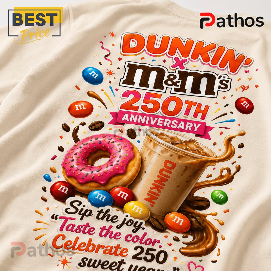 Dunkin x M&M’s 250th Anniversary Limited Edition T-Shirt Dunkin x M&M’s 250th Anniversary Limited Edition T-Shirt