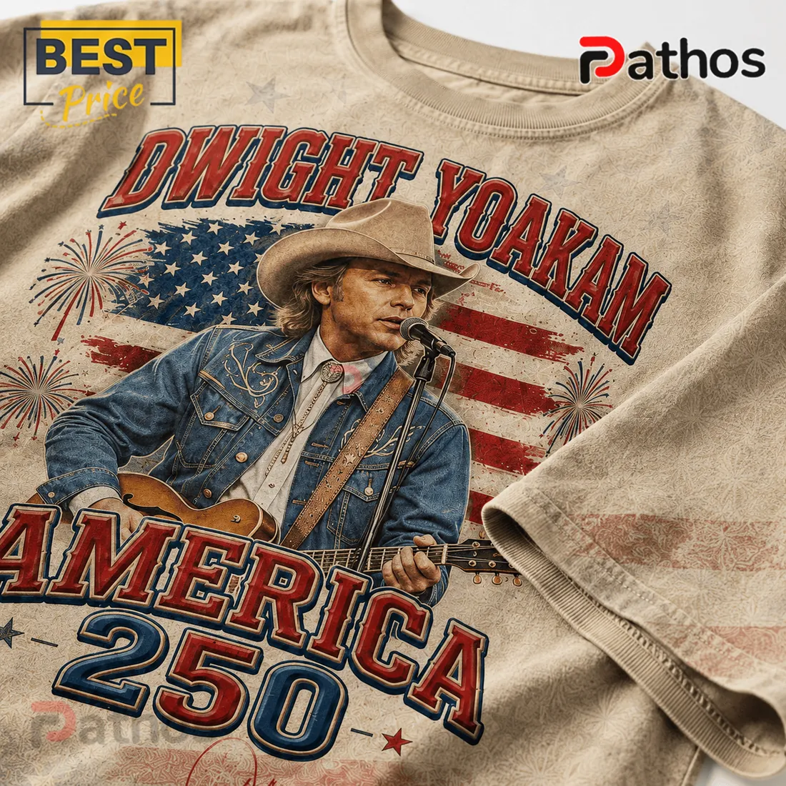 Dwight Yoakam America 250 Years of Freedom Patriotic T-Shirt Dwight Yoakam America 250 Years of Freedom Patriotic T-Shirt