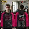 Ed Sheeran Loop Tour 2026 Pink Black Concert Hoodie