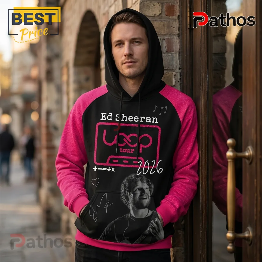 Ed Sheeran Loop Tour 2026 Pink Black Concert Hoodie Ed Sheeran Loop Tour 2026 Pink Black Concert Hoodie