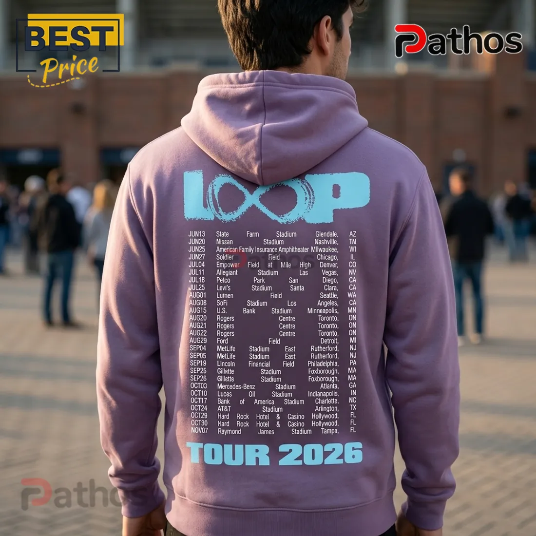 Ed Sheeran North American Loop Tour 2026 Purple Hoodie Ed Sheeran North American Loop Tour 2026 Purple Hoodie