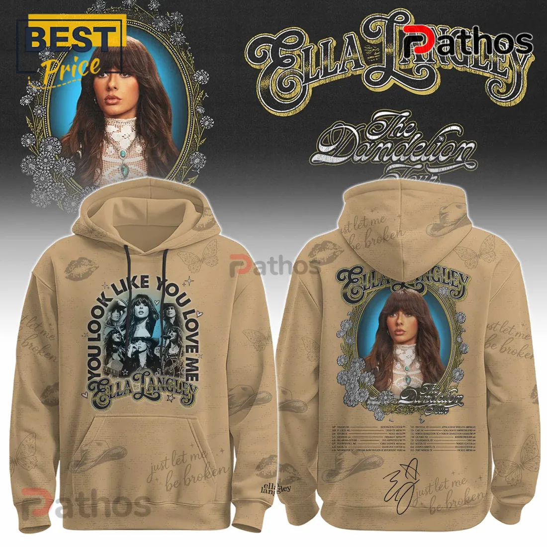 Ella Langley The Dandelion Tour 2026 Vintage Country Music Hoodie Ella Langley The Dandelion Tour 2026 Vintage Country Music Hoodie