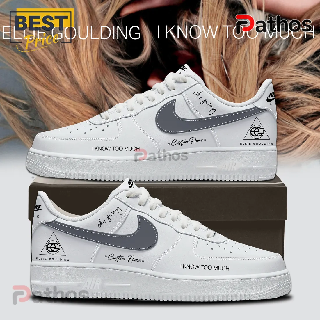 Ellie Goulding I Know Too Much Air Force 1 Sneakers Ellie Goulding I Know Too Much Air Force 1 Sneakers