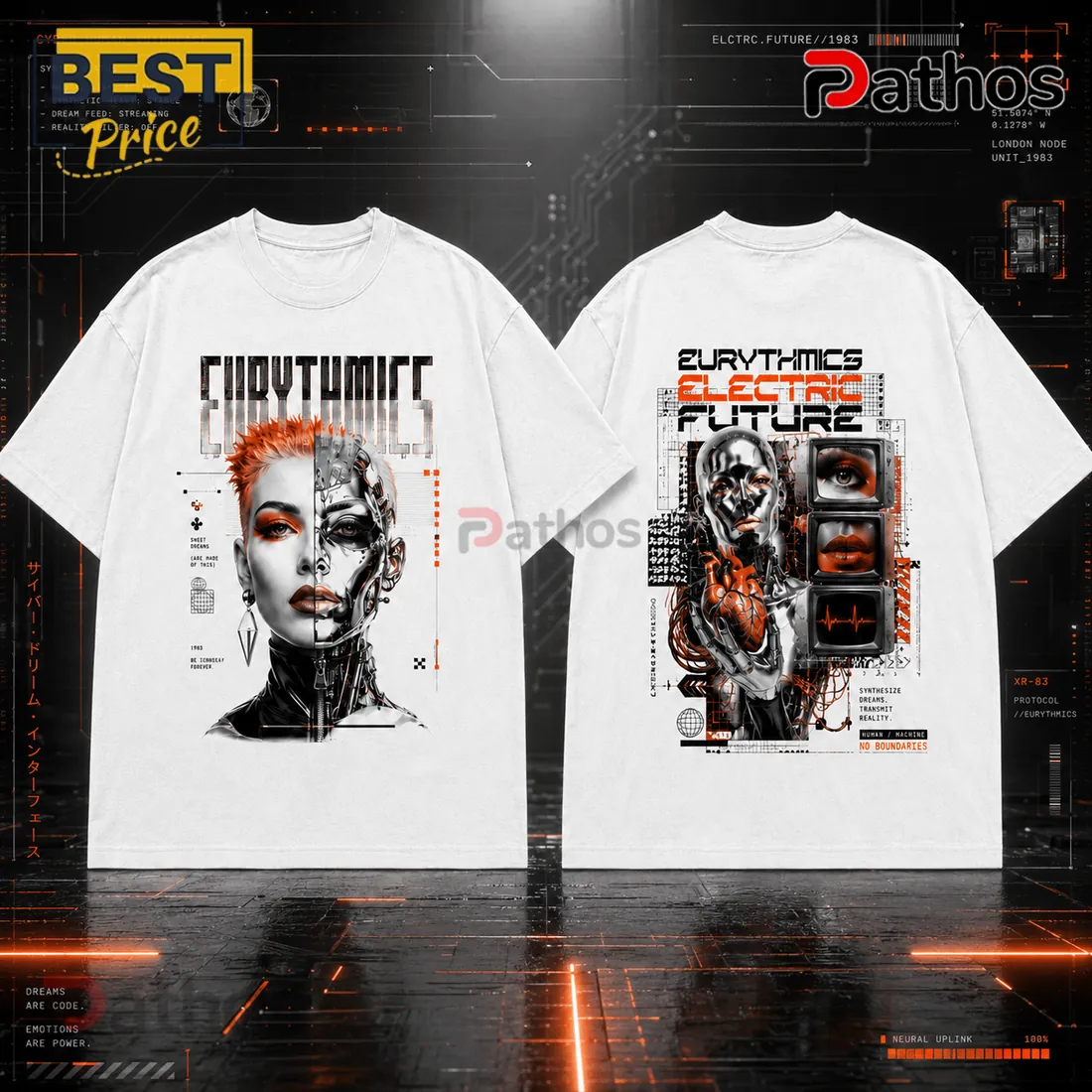 Eurythmics Electric Future Cyberpunk Limited Edition Shirt Eurythmics Electric Future Cyberpunk Limited Edition Shirt