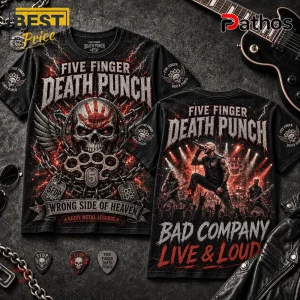 Five Finger Death Punch Bad Company Live And Loud 2026 T-Shirt
