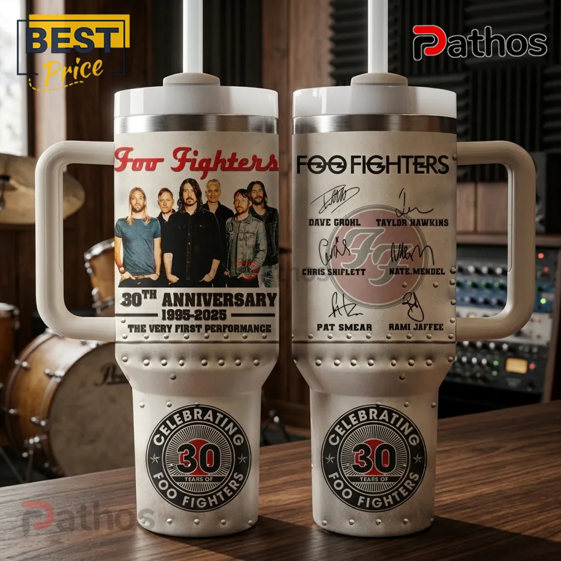 Foo Fighters 30th Anniversary 1995-2025 Signature Stanley Tumbler Foo Fighters 30th Anniversary 1995-2025 Signature Stanley Tumbler