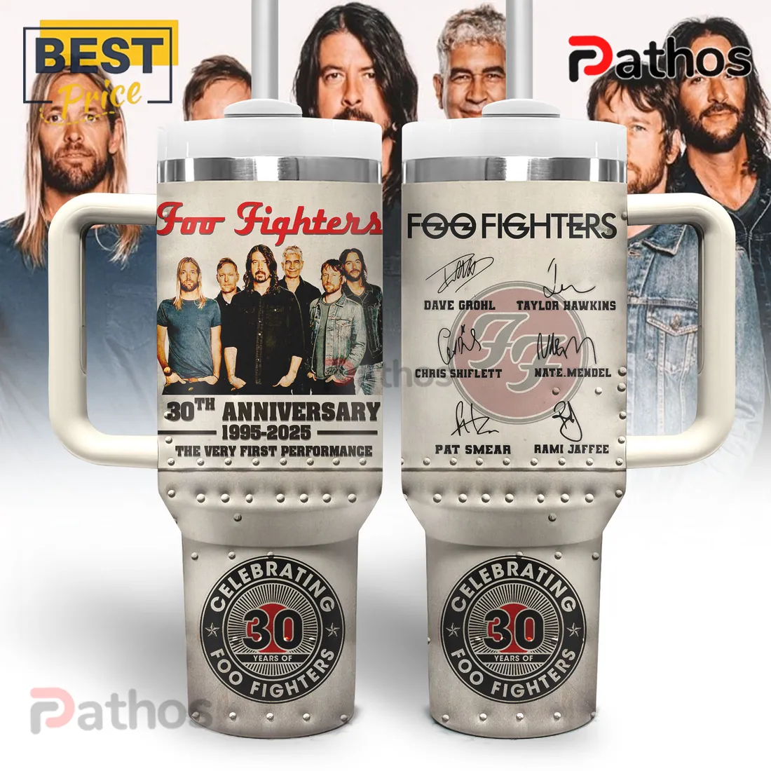 Foo Fighters 30th Anniversary 1995-2025 Signature Stanley Tumbler Foo Fighters 30th Anniversary 1995-2025 Signature Stanley Tumbler
