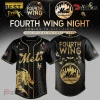 Fourth Wing Night New York Mets Black Gold Baseball Jersey