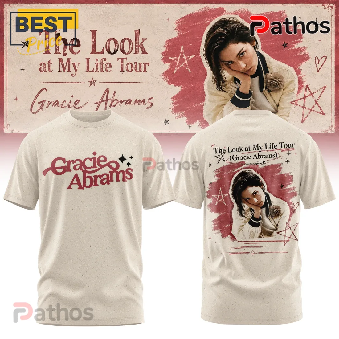 Gracie Abrams The Look at My Life Tour 2026 Limited Edition Hoodie Gracie Abrams The Look at My Life Tour 2026 Limited Edition Hoodie