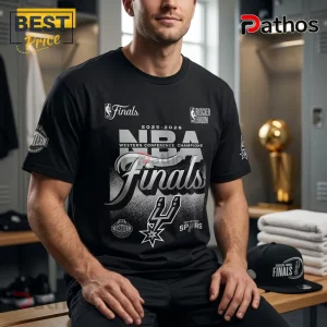 San Antonio Spurs 2026 NBA Finals Western Conference Champions T-Shirt 1 San Antonio Spurs 2026 NBA Finals Western Conference Champions T-Shirt