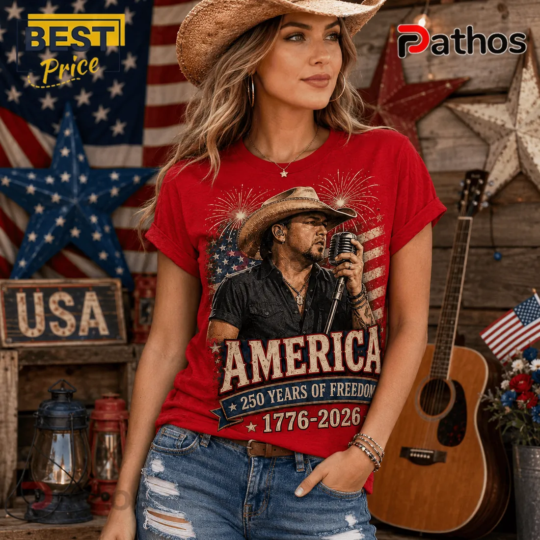 Jason Aldean America 250 Years 1776-2026 Patriotic Concert T-Shirt Jason Aldean America 250 Years 1776-2026 Patriotic Concert T-Shirt