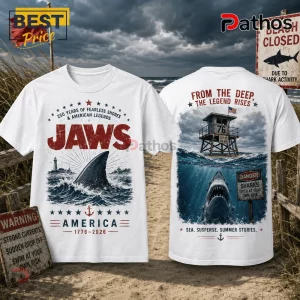 Jaws America 1776-2026 250th Anniversary Cotton Unisex Shirt