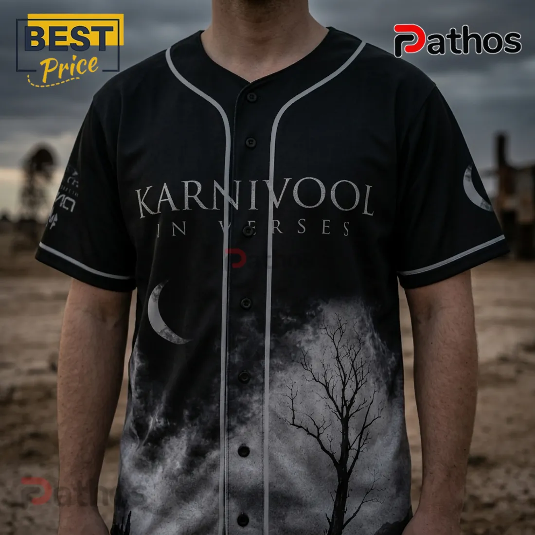 Karnivool In Verses Australian Tour Black Baseball Jersey Karnivool In Verses Australian Tour Black Baseball Jersey