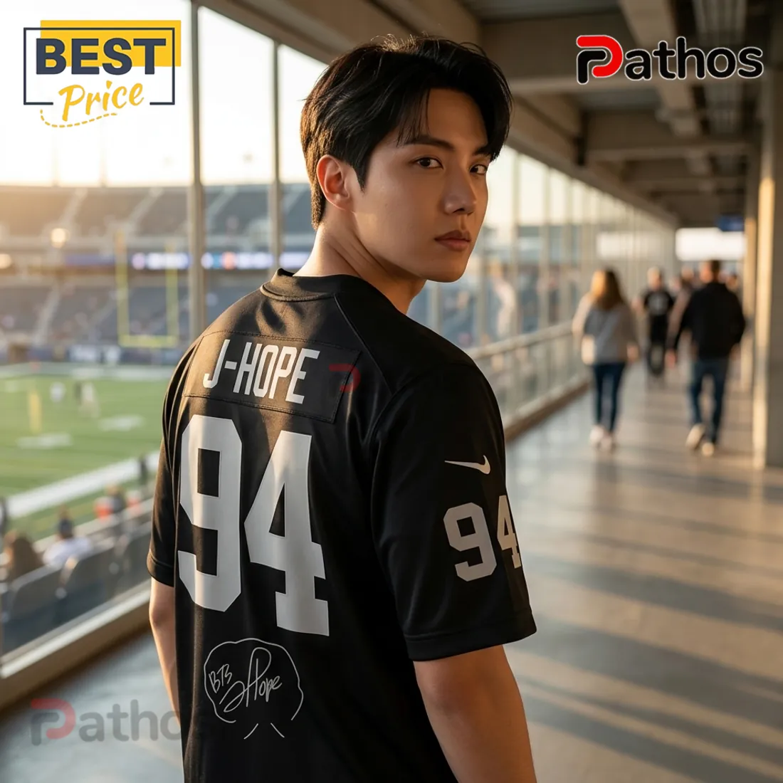 Las Vegas Raiders x J-Hope 94 2026 Limited Edition Football Jersey Las Vegas Raiders x J-Hope 94 2026 Limited Edition Football Jersey