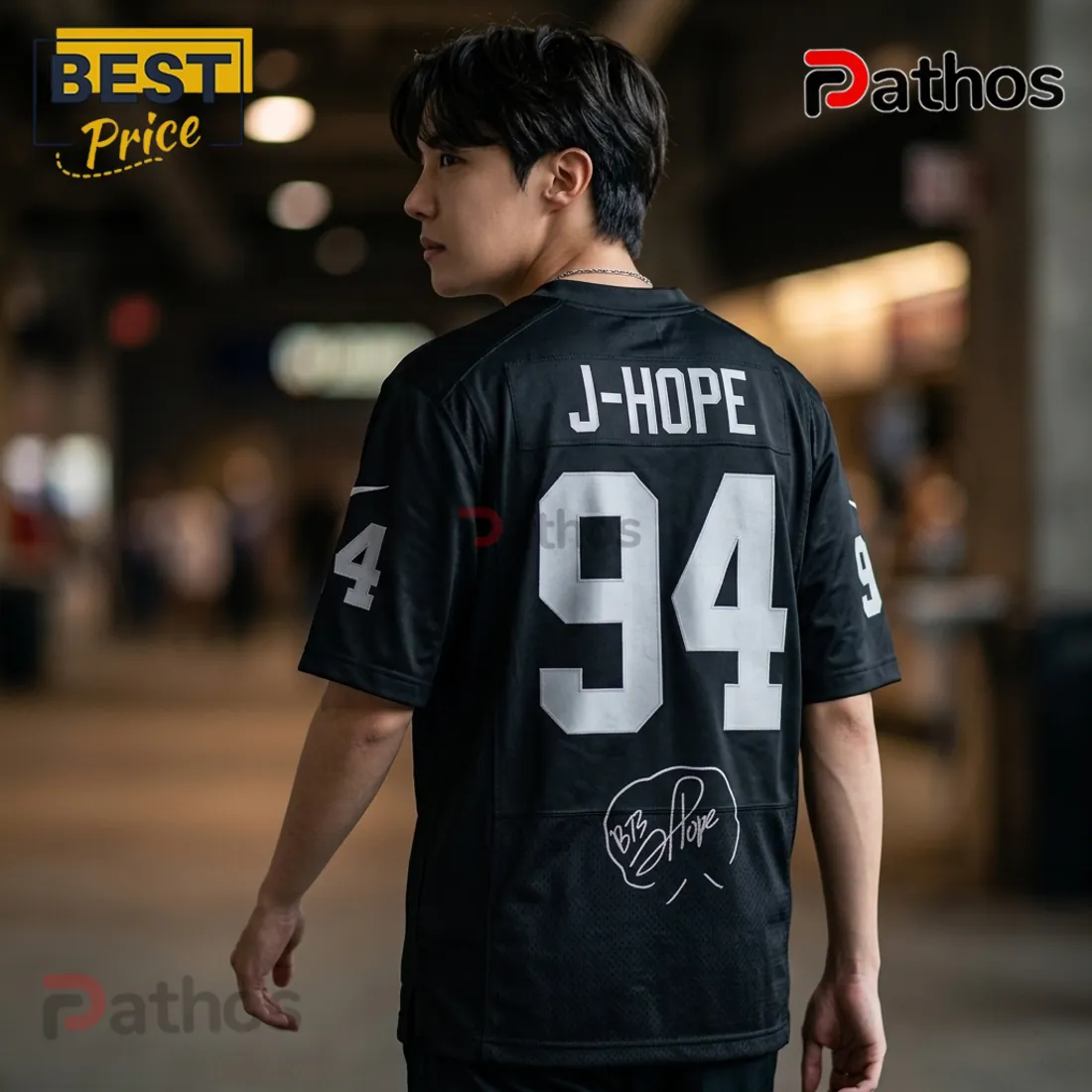 Las Vegas Raiders x J-Hope 94 2026 Limited Edition Football Jersey Las Vegas Raiders x J-Hope 94 2026 Limited Edition Football Jersey