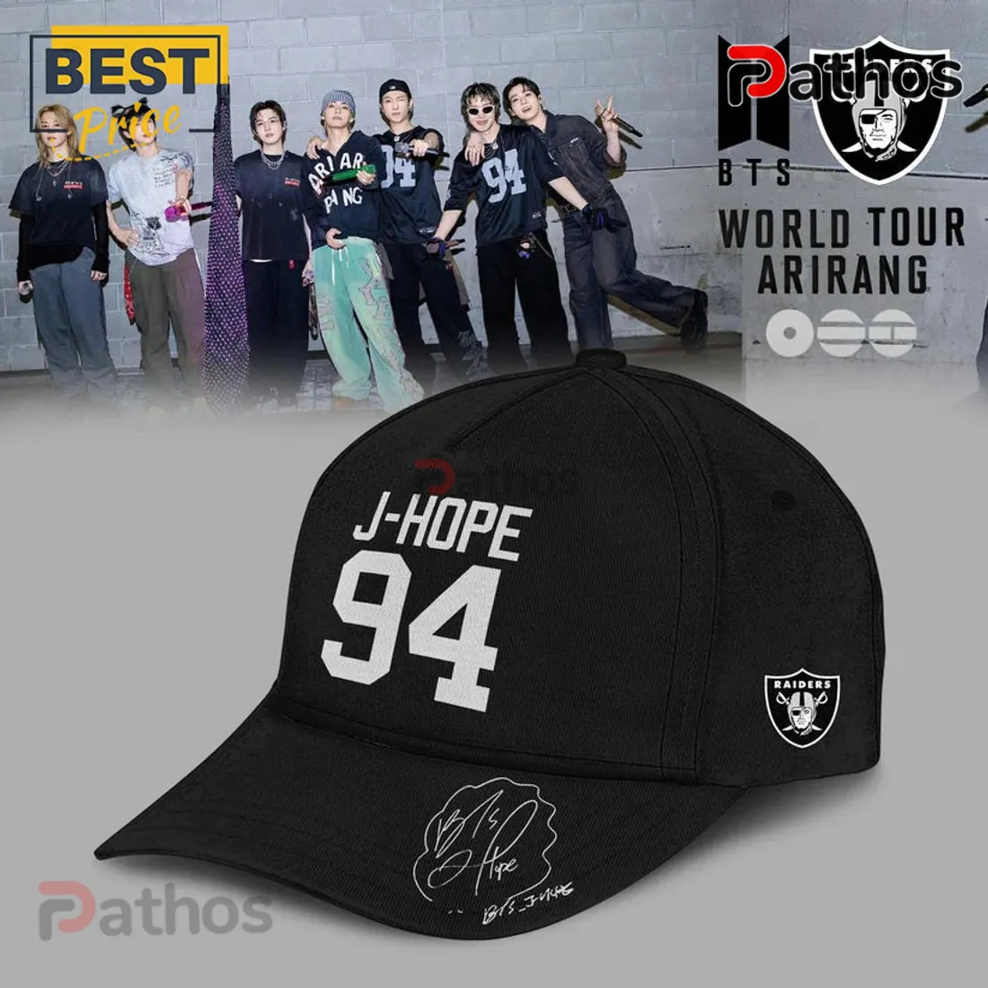 Las Vegas Raiders x J-Hope 94 2026 Limited Edition Football Jersey Las Vegas Raiders x J-Hope 94 2026 Limited Edition Football Jersey