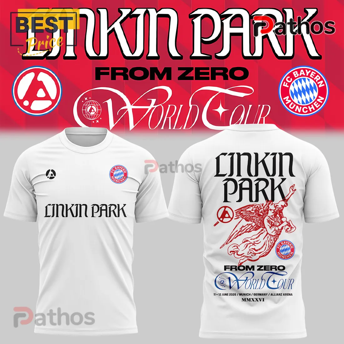 Linkin Park x FC Bayern Munich From Zero 2026 World Tour Collectible Hoodie Linkin Park x FC Bayern Munich From Zero 2026 World Tour Collectible Hoodie
