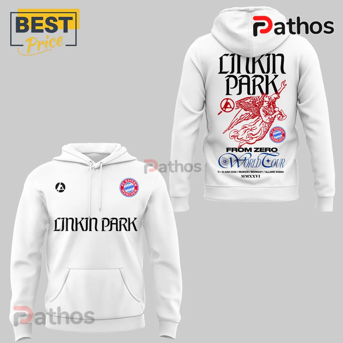 Linkin Park x FC Bayern Munich From Zero 2026 World Tour Collectible Hoodie Linkin Park x FC Bayern Munich From Zero 2026 World Tour Collectible Hoodie