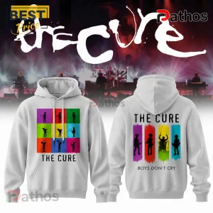 The Cure Boys Don’t Cry Color Grid Silhouette Grey Hoodie