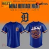 MENA Heritage x Detroit Tigers Blue Baseball Jersey