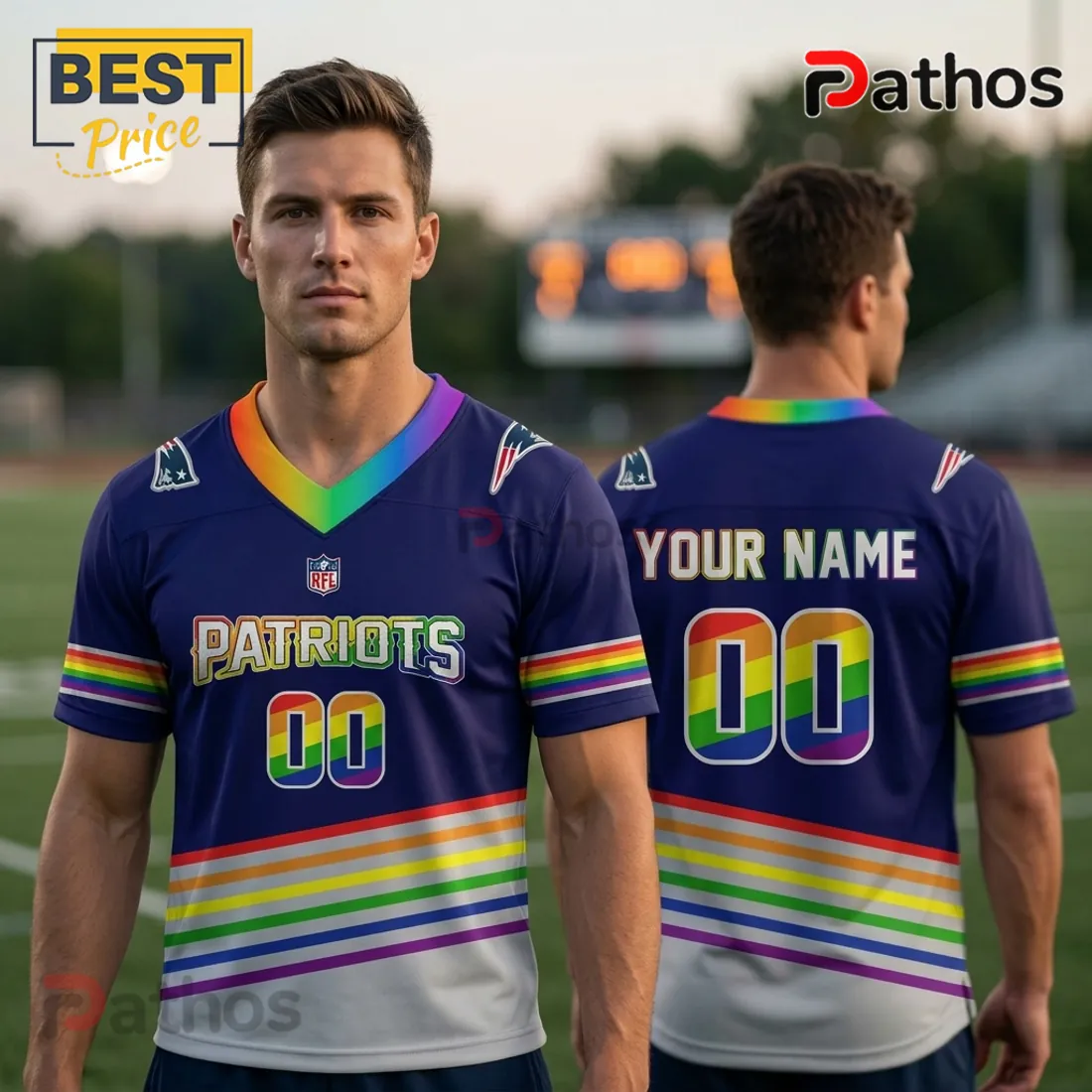 New England Patriots x LGBT Pride Limited Edition Football Jersey New England Patriots x LGBT Pride Limited Edition Football Jersey