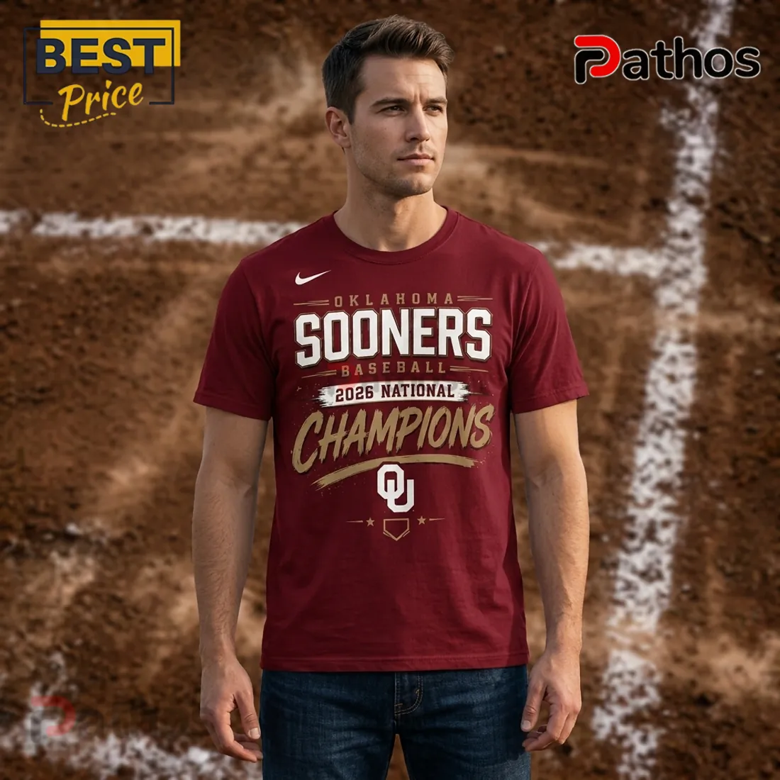 Oklahoma Sooners 2026 National Champions Maroon T-Shirt Oklahoma Sooners 2026 National Champions Maroon T-Shirt