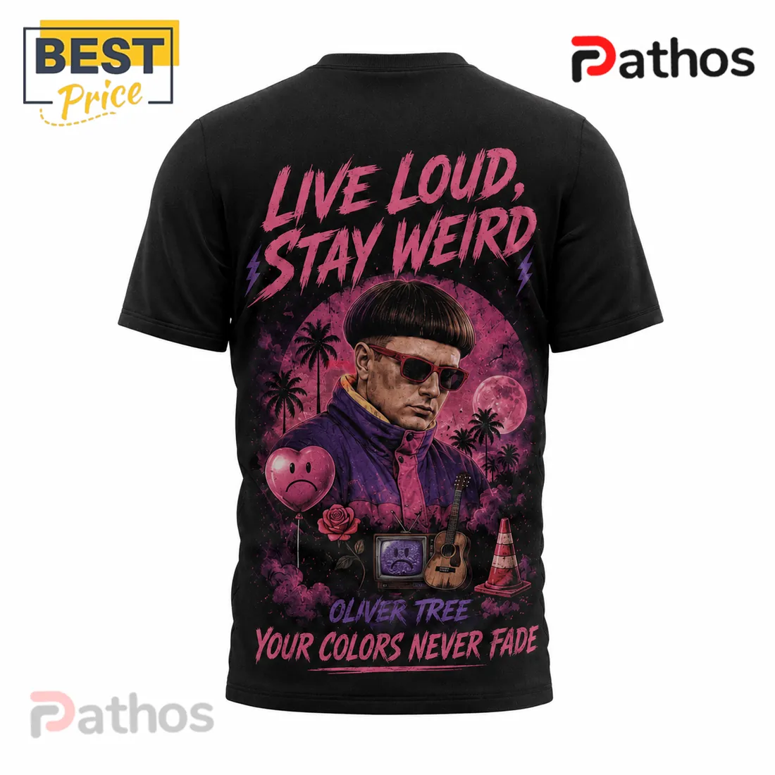 Oliver Tree 1993-2026 Memorial Tribute Black Cotton T-Shirt Oliver Tree 1993-2026 Memorial Tribute Black Cotton T-Shirt