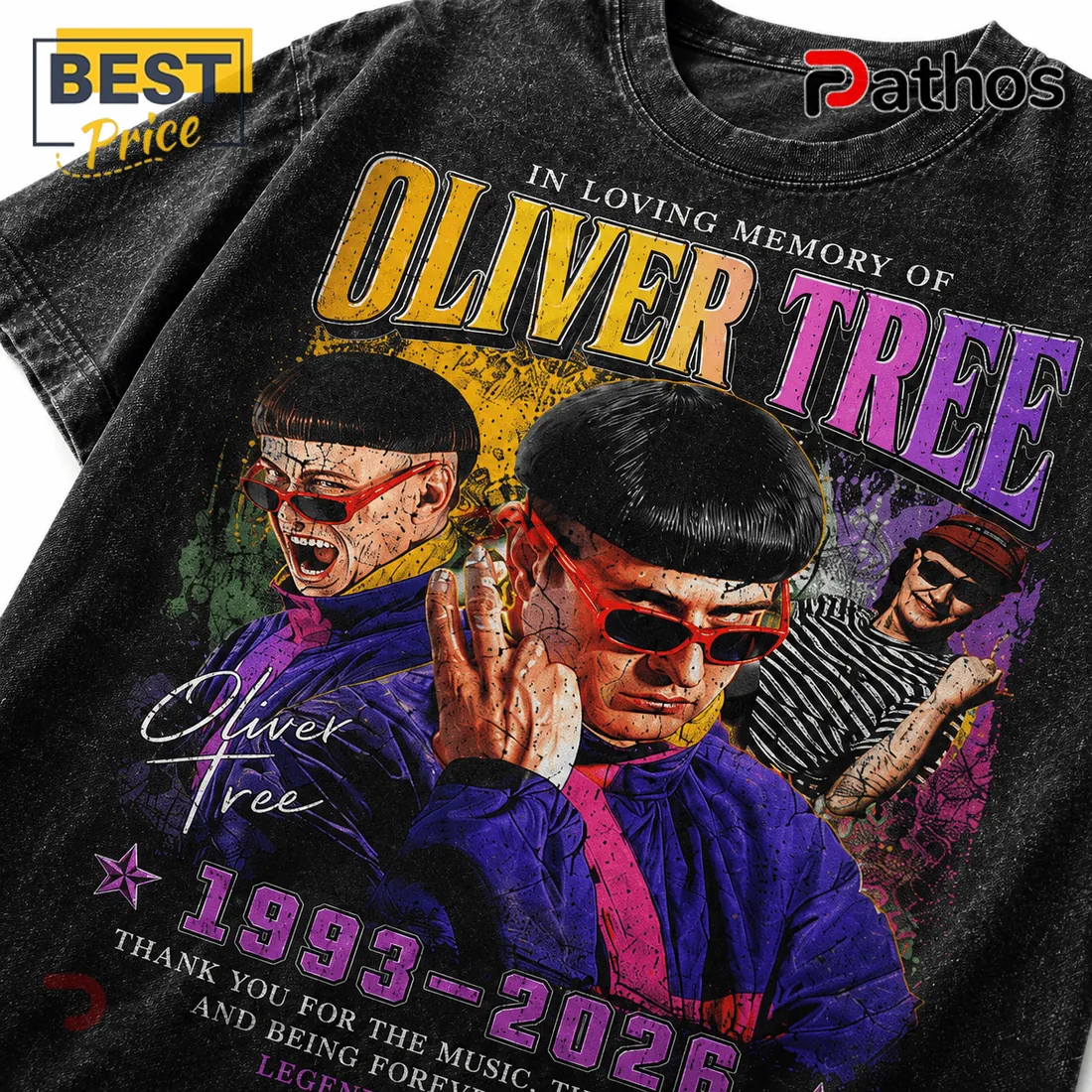 Oliver Tree Vintage 1993 2026 Memorial T-Shirt Oliver Tree Vintage 1993 2026 Memorial T-Shirt