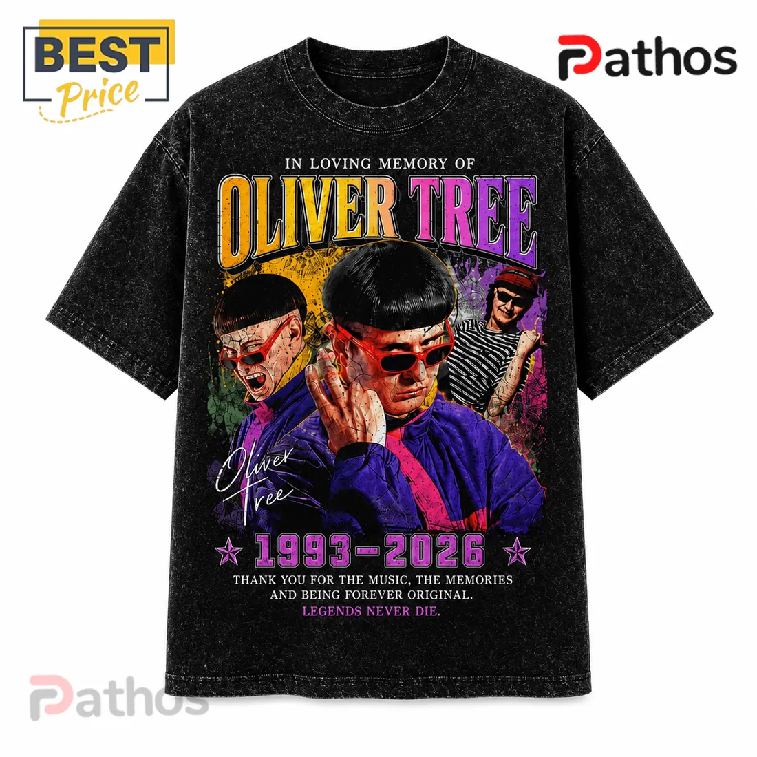 Oliver Tree Vintage 1993 2026 Memorial T-Shirt Oliver Tree Vintage 1993 2026 Memorial T-Shirt