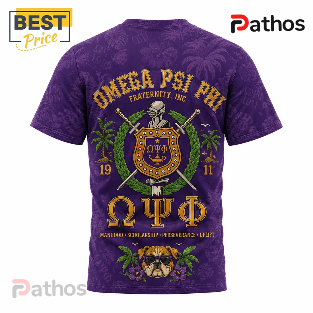 Omega Psi Phi Fraternity Summer Vibes Purple T-Shirt Omega Psi Phi Fraternity Summer Vibes Purple T-Shirt