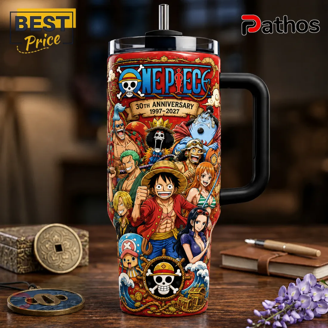 One Piece 30th Anniversary Stainless Steel Insulated Tumbler One Piece 30th Anniversary Stainless Steel Insulated Tumbler