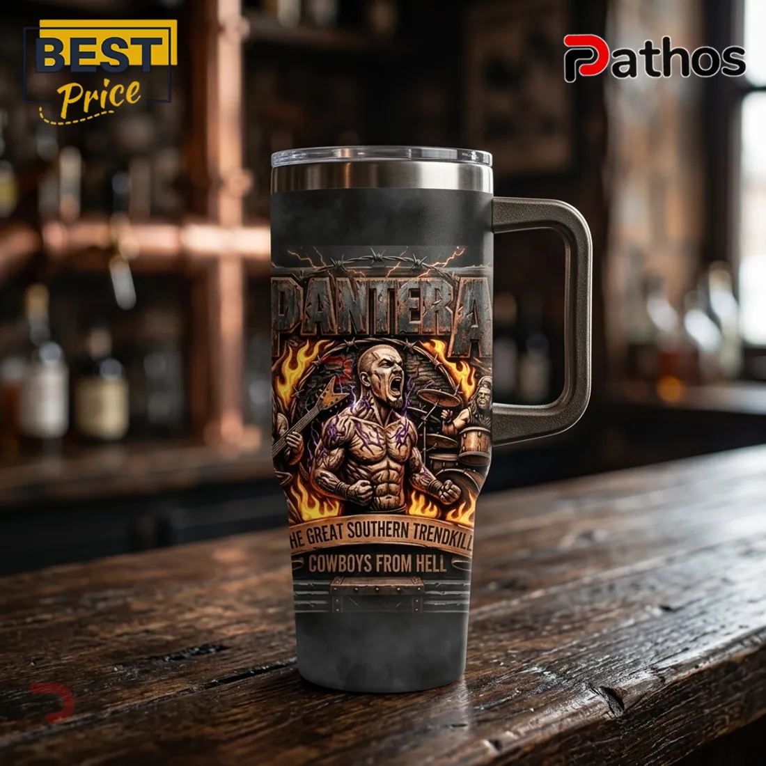 Pantera Cowboys From Hell The Great Southern Trendkill 40oz Tumbler Pantera Cowboys From Hell The Great Southern Trendkill 40oz Tumbler