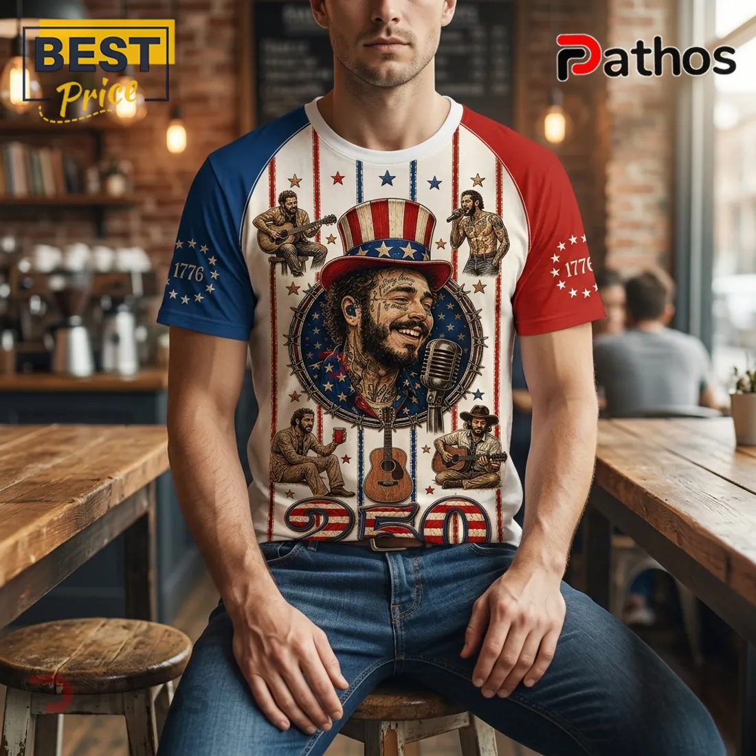Post Malone America 250 Years Of Freedom T-Shirt Post Malone America 250 Years Of Freedom T-Shirt