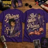 Prince Red White and Prince Retro Purple Cotton T-Shirt