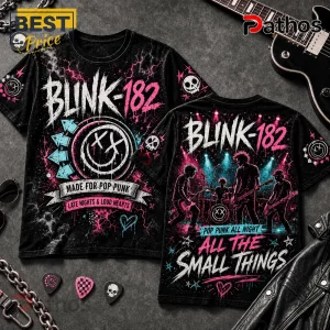 Blink-182 All The Small Things Band Merch Black Shirt