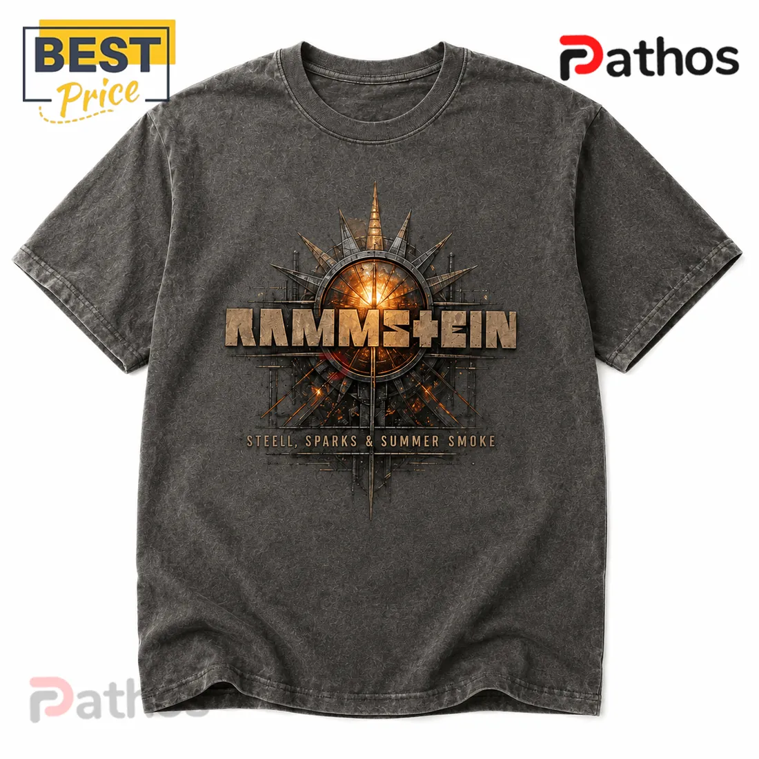 Rammstein Premium Vintage Charcoal T-Shirt Rammstein Premium Vintage Charcoal T-Shirt