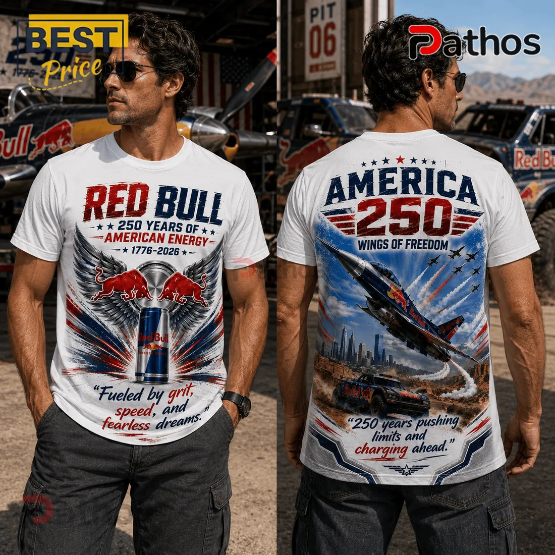 Red Bull America 250 Years 1776-2026 Wings Of Freedom Patriotic T-Shirt Red Bull America 250 Years 1776-2026 Wings Of Freedom Patriotic T-Shirt