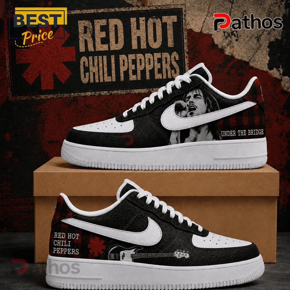 Red Hot Chili Peppers x Under The Bridge Premium Air Force 1 Red Hot Chili Peppers x Under The Bridge Premium Air Force 1