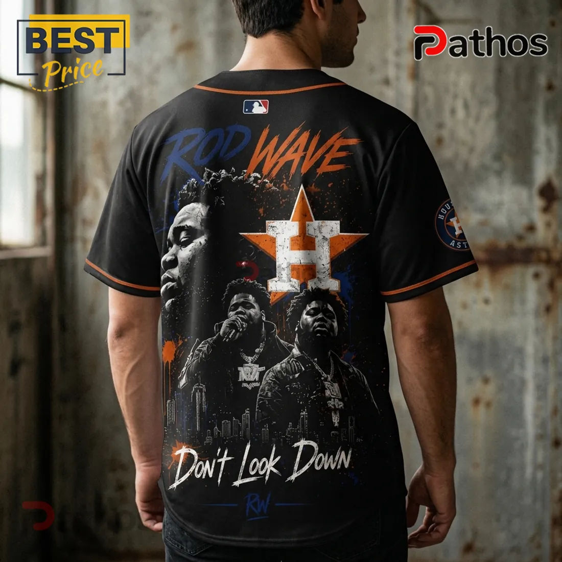 Rod Wave Houston Astros Don’t Look Down Tour Jersey Rod Wave Houston Astros Don’t Look Down Tour Jersey