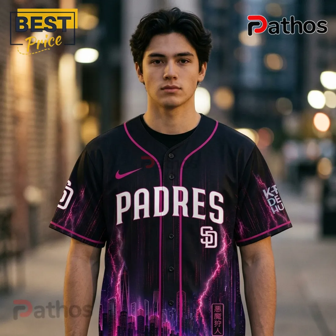 San Diego Padres KPop Demon Hunters Black Jersey 2026 San Diego Padres KPop Demon Hunters Black Jersey 2026