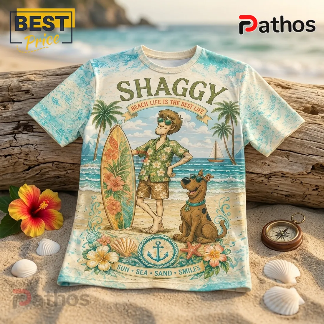 Scooby-Doo Shaggy Funny Sunglasses T-Shirt Scooby-Doo Shaggy Funny Sunglasses T-Shirt