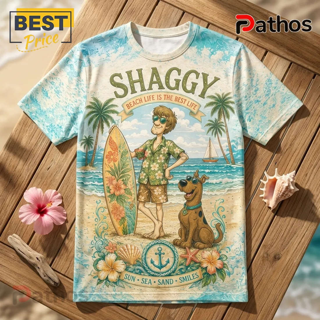 Scooby-Doo Shaggy Funny Sunglasses T-Shirt Scooby-Doo Shaggy Funny Sunglasses T-Shirt