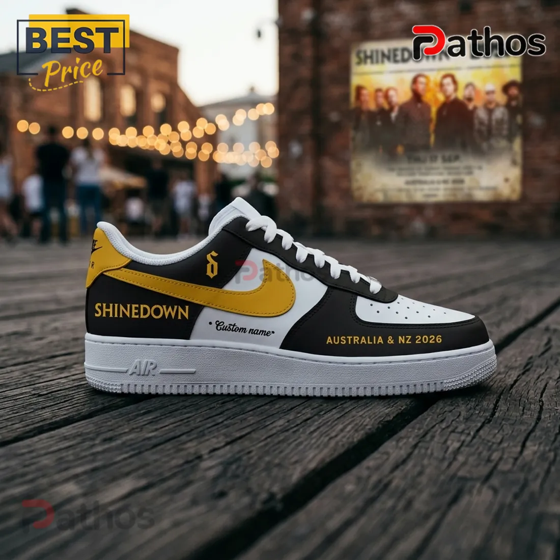 Shinedown x Bush Australia 2026 Custom Name Air Force 1 Shinedown x Bush Australia 2026 Custom Name Air Force 1